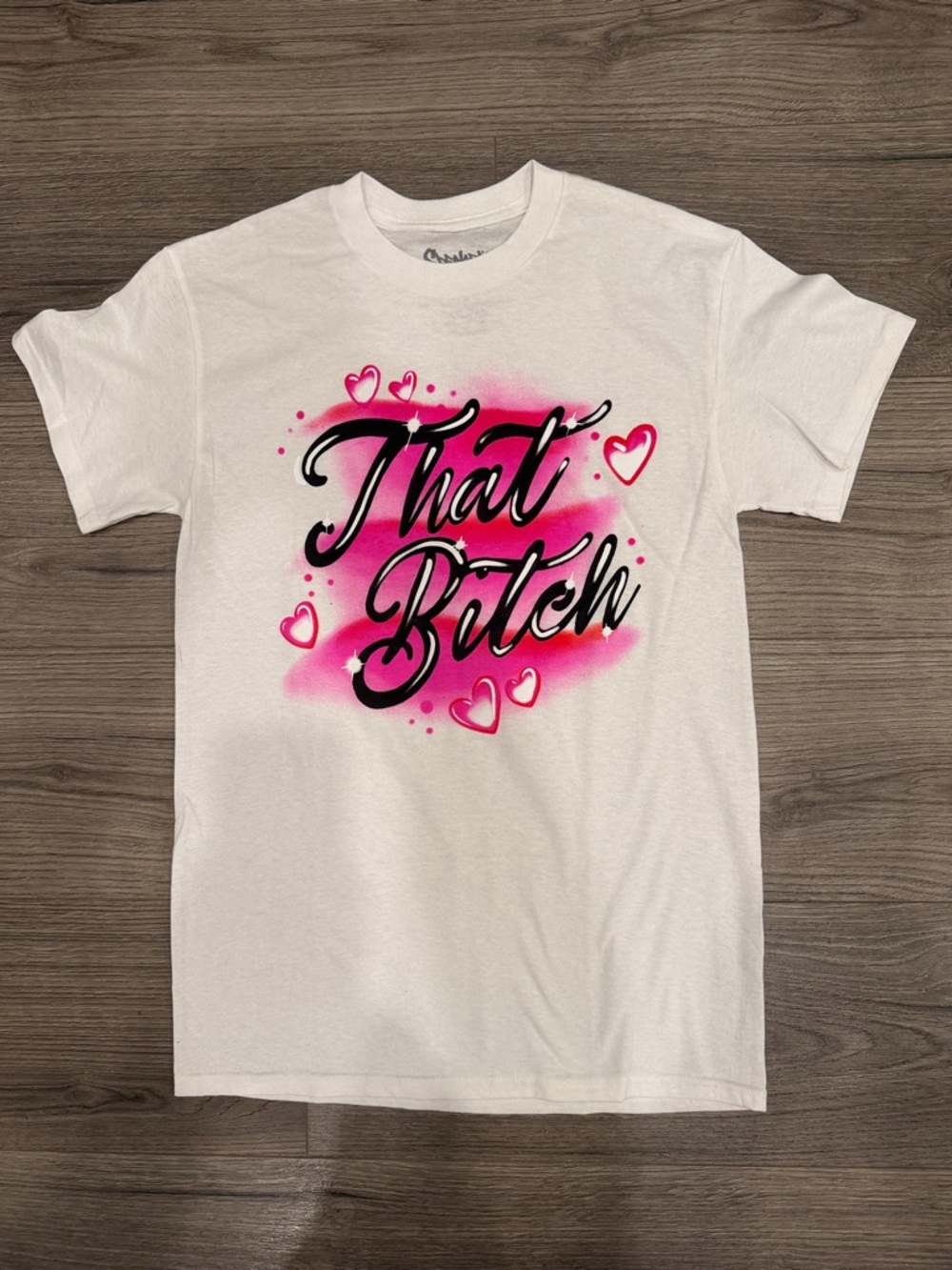 Spencer’s That B!tch Airbrush Style Tee Women’s Size Small